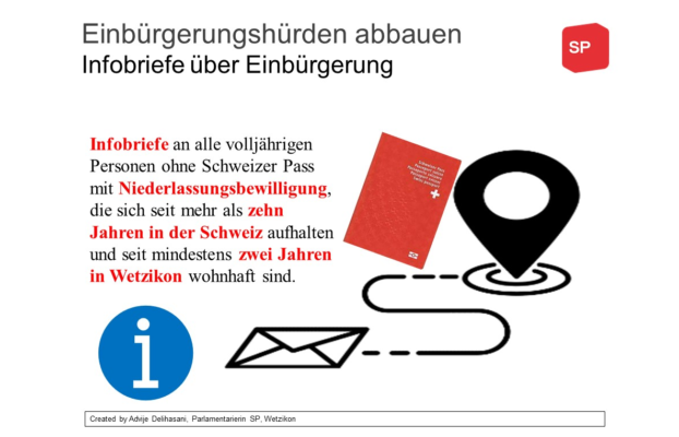 Postulat Abbau Einbürgerungshürden: Infobriefe über Einbürgerung