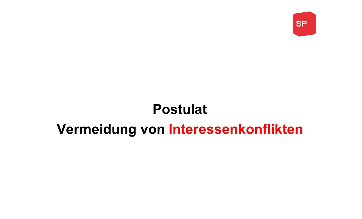 Vermeidung von Interessenkonflikten bei Dienstleistungen Dritter